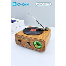 O-kam Ok-1317bt Pikap Tasarımlı Retro Radyo