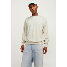 Jack & Jones Jjecharge Sweat Crew Neck Bej Erkek Sweatshirt 000000000102016880 Bej