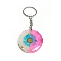 Papatya - 958 - - Shophnrl - Epoksi Anahtarlık-renkli Çok Renkli