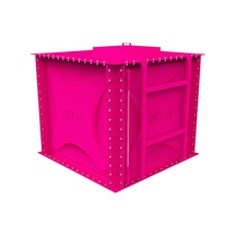Zetaş Fırın Boyalı Modüler Su Deposu Pembe 1250 L