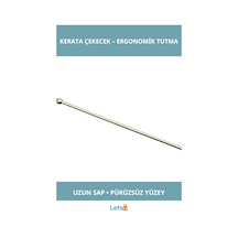 Letsii Dayanıklı Pirinç Uzun Saplı Ergonomik Ayakkabı Çekeceği