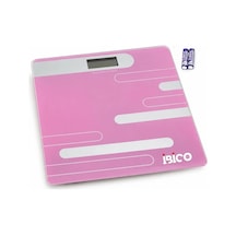 Dijital - Pilli Renkli Cam Banyo Baskül Terazi Tartı Lcd Ekran 180kg/50gr 26x26cm İ11-024 5468 Çok Renkli
