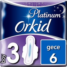 Orkid Platinum Hijyenik Ped Gece 6'lı