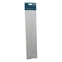 25pcs Beyaz 3.6x300mm Plastik Cırt Kelepçe