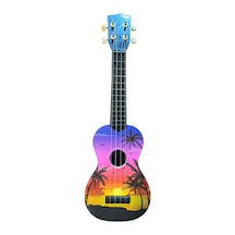 Soprano Ukulele Hawaii Desenli Kapak