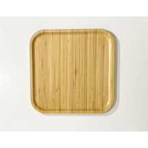 Elzey Home Bambu Kare Sunum Tabağı 25cm
