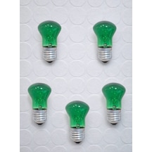 Yeşil Işık Ampulü Dark Aesthetic Room Decor Gece Lambası 10watt 5 Adet