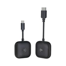 Kablosuz Hd Görüntü Aktarıcı Seti Usb-c Tx Rx 1080p 60hz Tak Çalıştır Bilgisayar Tv Bağlantı Kiti İnternetsiz Ekran Yansıtma - S1 Type C
