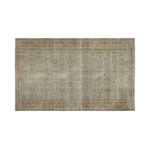 El Dokuması Vintage Yün-pamuk Gri Halı 18606 158 X 256 Cm