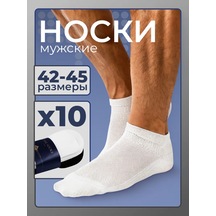 The Socks Spor Ve Ev İçin Kısa Beyaz Çorap Seti 10 Çift 169916623 Beyaz
