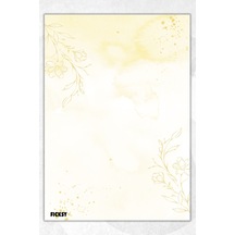 A5 Çiçek Bloknot Çizgisiz Defter - 50 Yaprak - Memopad - Notepad - Not Defteri - Not Kağıdı - 1700 Çok Renkli