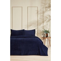 Merinos Modern Line Tek Kişilik Battaniye Seti 150x220 -lacivert Lacivert