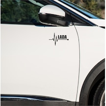 Lada Kalina Sticker Sol Sağ Yan Ayna Altı Araç Markalı Sticke