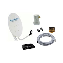 Çanak Anten Set - 25 M Kablo, Tekli Lnb, - Hd Uydu Alıcısı