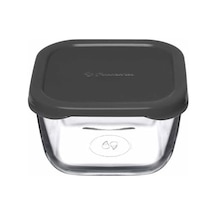 Snow Box Saklama Kabı 275 Cc Plastik Gri Kapaklı - Dörtlü