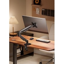 Monitör Tutucu 17" - 32" Ekranlar İçin 9kg Taşıyabilir, Lcd Led Amortisörlü Vesa Monitör Tutucu