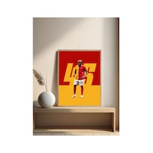 Poster Victor Osimhen Poster Tek Parça Ahşap Çerçeveli Tablo Çok Renkli - 813630684 Çok Renkli