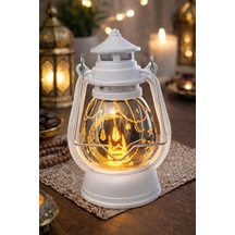 Pilli Led Işık, Askılı Fener Süsü Sarı Işıklar Peri Işıkları Aydınlatmalı Şerit Led Ramazan Süsü Led Işık Beyaz .