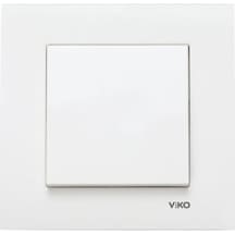 Viko Karre Tekli Anahtar Beyaz Çerçeveli
