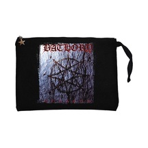 Bathory Octagon Siyah Clutch Astarlı Cüzdan / El Çantası Siyah