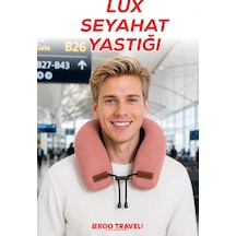 Viscofoam Lux Ortopedik Seyahat Yastığı Visco Boyun Destekli Seyahat Yastığı - Somon