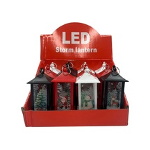 Yılbaşı Fener Ledli Kare Desenli 13 Cm 1 Adet