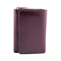 Shop Kadın Cüzdan Hakiki Deri Çok Bölmeli Fermuarlı Floter Deri Bordo - 888655380 Bordo