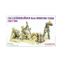 1/35 Alman Paraşütcüler 8cm Mortar Team Figür Maketi, Dragon 6215