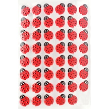 Sticker Kabartmalı A4 Boyutunda Stiker Defter, Planlayıcı Etiket Lim044 - Uğur Böceği