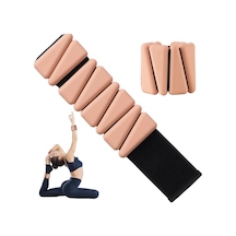 Gymo Pro Series Ayarlanabilir Silikon Bilek Ağırlığı 2x500gr Üçgen Somon Pembe