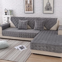 Jms Koyu Gri Kanepe Örtüsü Kaymaz Kanepe Yastığı Havlu Slipcovers 110x180cm