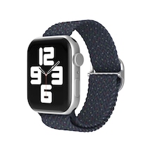 Apple Uyumlu Watch  42mm Kordon - Benekli Lacivert