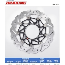 Dalgalı Ön Performans Fren Diski Suzukı Gsx-r 750cc Ön Sol 2008-2017