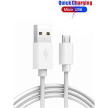 Tecno Pova, Pova Neo / Spark 4 Lite Spark 5 Uyumlu Hızlı Şarj Kablosu Micro Usb İnce Uçlu -