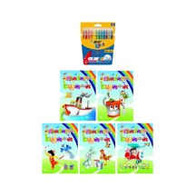 3-6 Yaş Arkadaşım Boyama Kitapları 5Li +Bic Kids 12Li Keçeli Boya