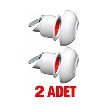 2 Adet Çekvalfli Adaptör Conta Ø50 Lavabo Gideri Koku Ve Böcek Önleyici Kolay Montaj Beyaz