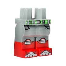 Minifigür Parçaları: Legs Decorated, Bacak, Ayak: 970c00pb1528