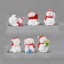 6 Parça Minyatür Noel Figür Seti S791