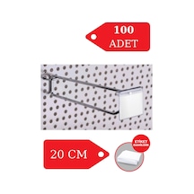 Delikli Pano Kancası 20 Cm Etiket Askılı Raf Askısı Raf Kancası Mağaza Düzenleme 100 Adet