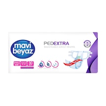 Mavi Beyaz Ped Ekstra Tekstil Yüzeyli Bel Bantlı Hasta Bezi Small M