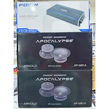 Apocalypse Ap-m81a 4 Adet Apocalypse Midrange Arnold Xap-350.4d 4x350rms Oto Anfi