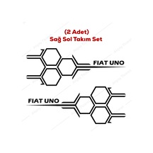 Uno Bal Peteği Sticker Uno Sticker Fiat Uno Oto Sticker Uno Araç