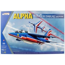 Kinetic K48064 1/48 Ölçek, Alpha Jet Patrouille De France 2017 2-in-1 Savaş Uçağı, Plastik Model Kiti-56339