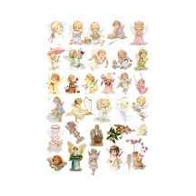 30 Adet Fairycore Periler Sticker Seti - Etiket Seti Scrapbook Bullet Journal Çok Renkli