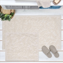 Soft Mosir 2'li Banyo Paspası - Gri - 60x100 Cm + 50x60 Cm Renkli