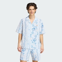 Adidas Kx1225 Resort Shırt Erkek Gömlek Turkuaz