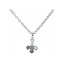 Ters Haç Ve Davut Yıldızı Figürlü Antik Kolye 60 Cm Zincirli, Gotik & Unisex Takı Çok renkli