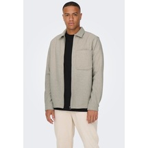 Only & Sons Erkek Yakalı Ve Fermuarlı Ceket - 22026312 001