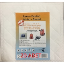 Fakir Garcia Süpürge Bez Toz Torbası (20 Adet)