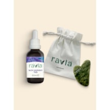 2'li Ürün - Ravla Yeşim Gua Sha Yüz Masaj Taşı / Ravla İncir Çekirdeği Yağı - 50ml